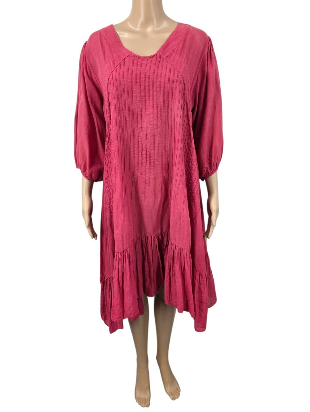 JP and Mattie Charlotte Dress All Cotton DISCOLORATION AT SHOULDER & SLEEVE